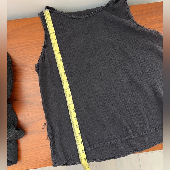 UZI Faded Black Frayed Tank - Picture 9 of 9